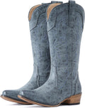 Charming Cowboy Boots for Women Featuring Snip Toe and Embroidery
