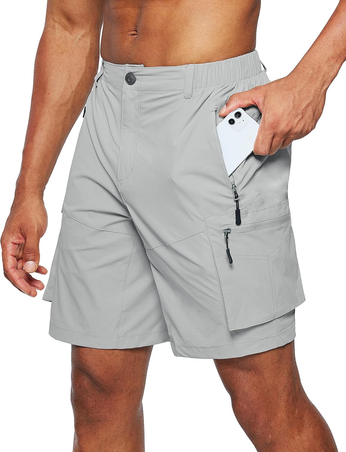 Pudolla Men's Hiking Cargo Shorts for Outdoor Adventures