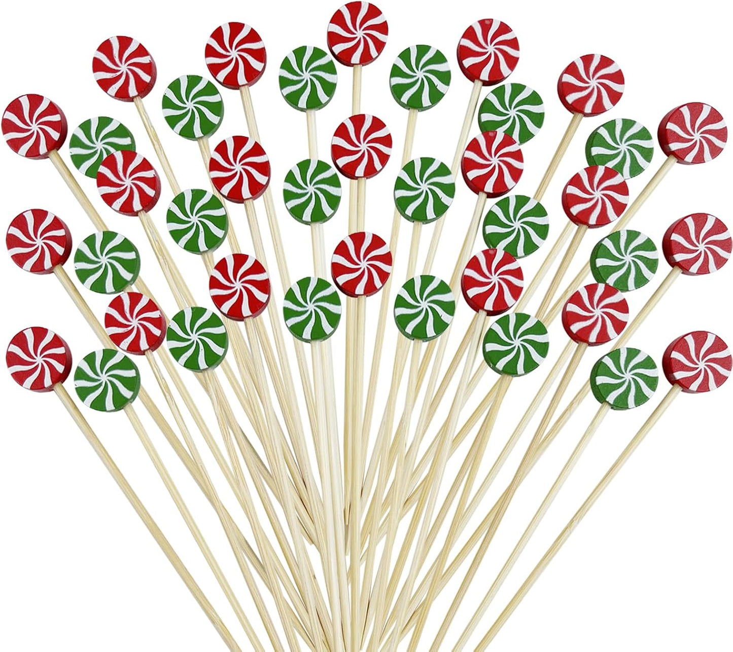 200 Christmas Cocktail Picks - Festive Fruit Decor