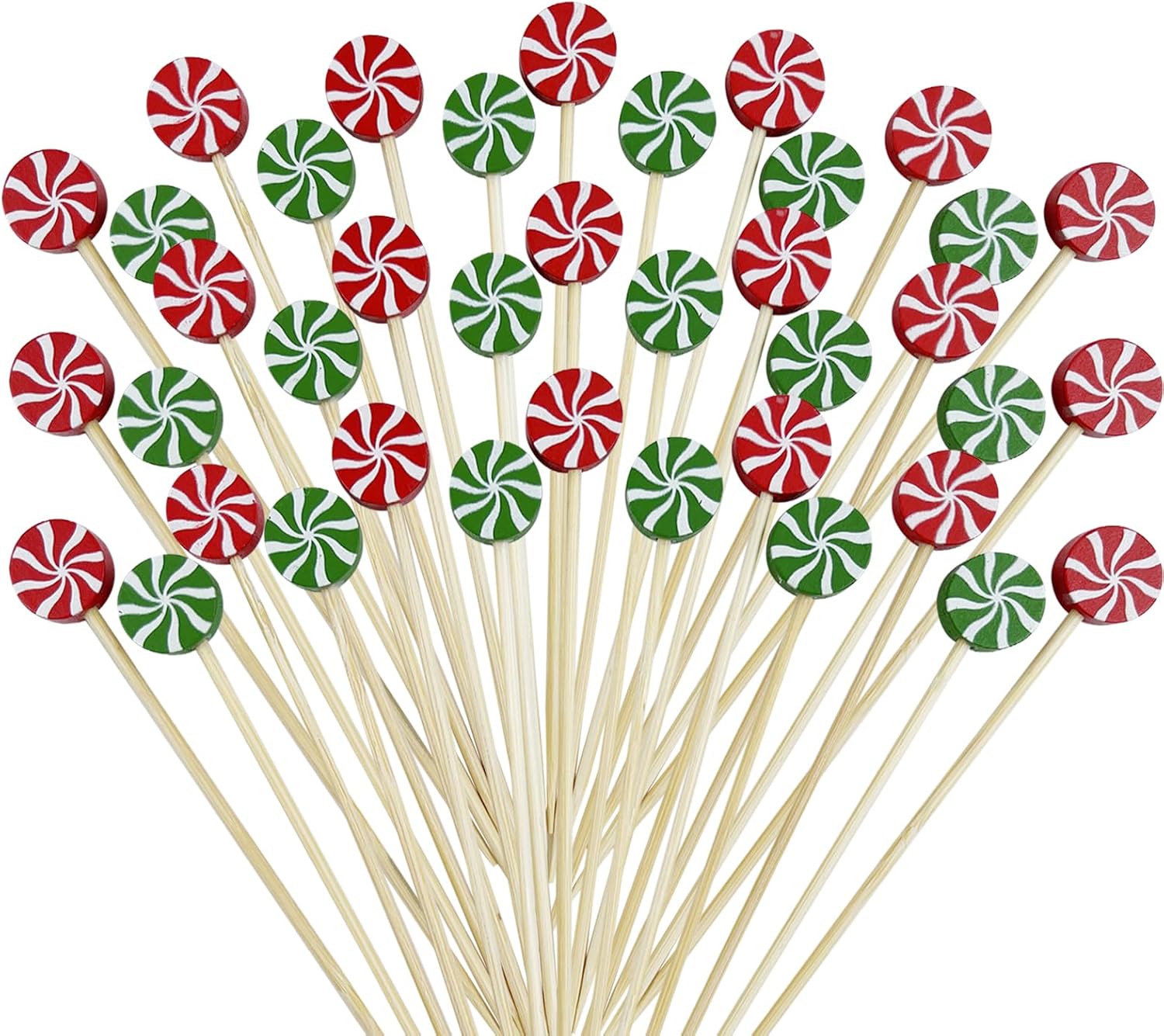 200 Christmas Cocktail Picks - Festive Fruit Decor