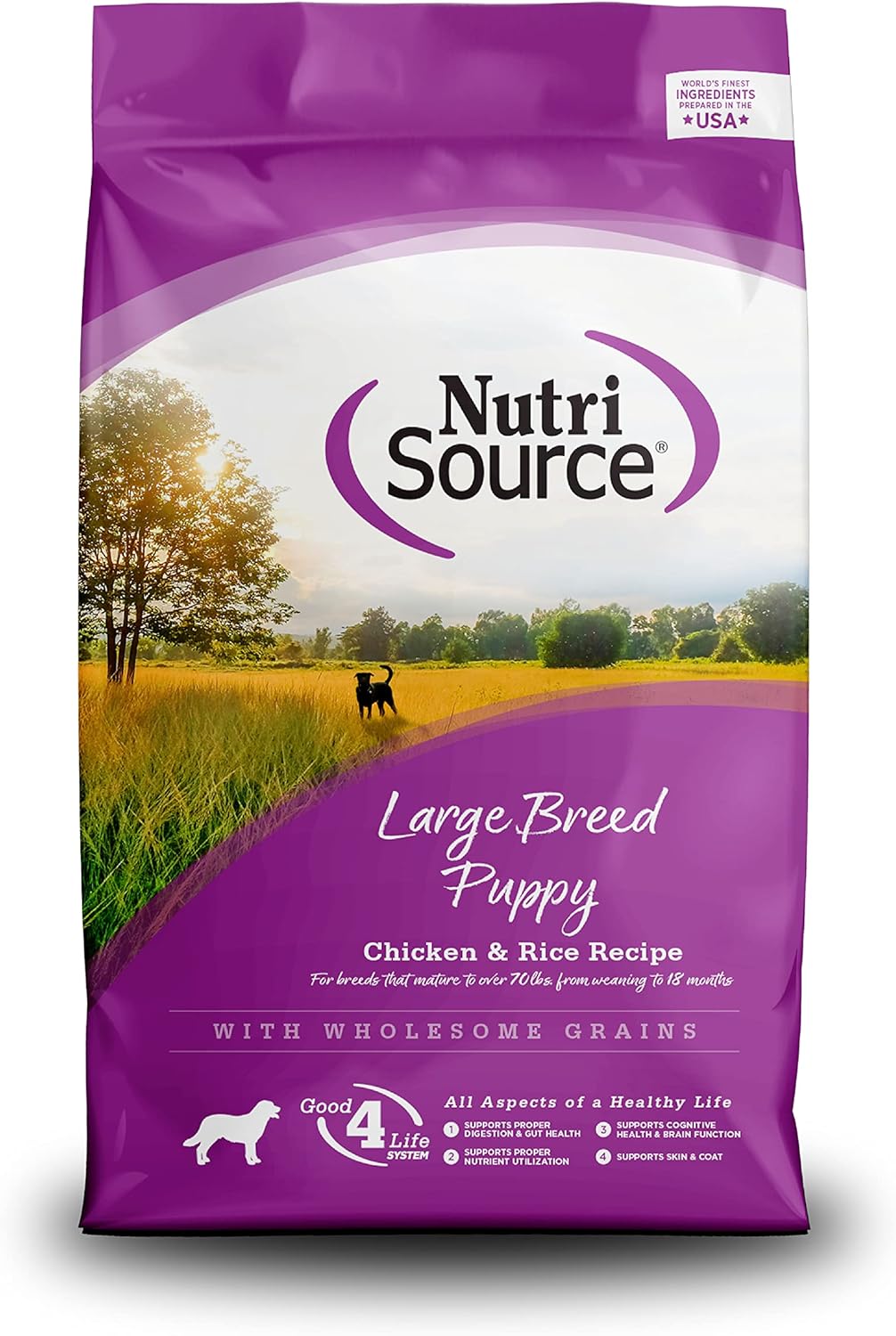 NutriSource Puppy Food with Chicken and Rice for Large Breeds