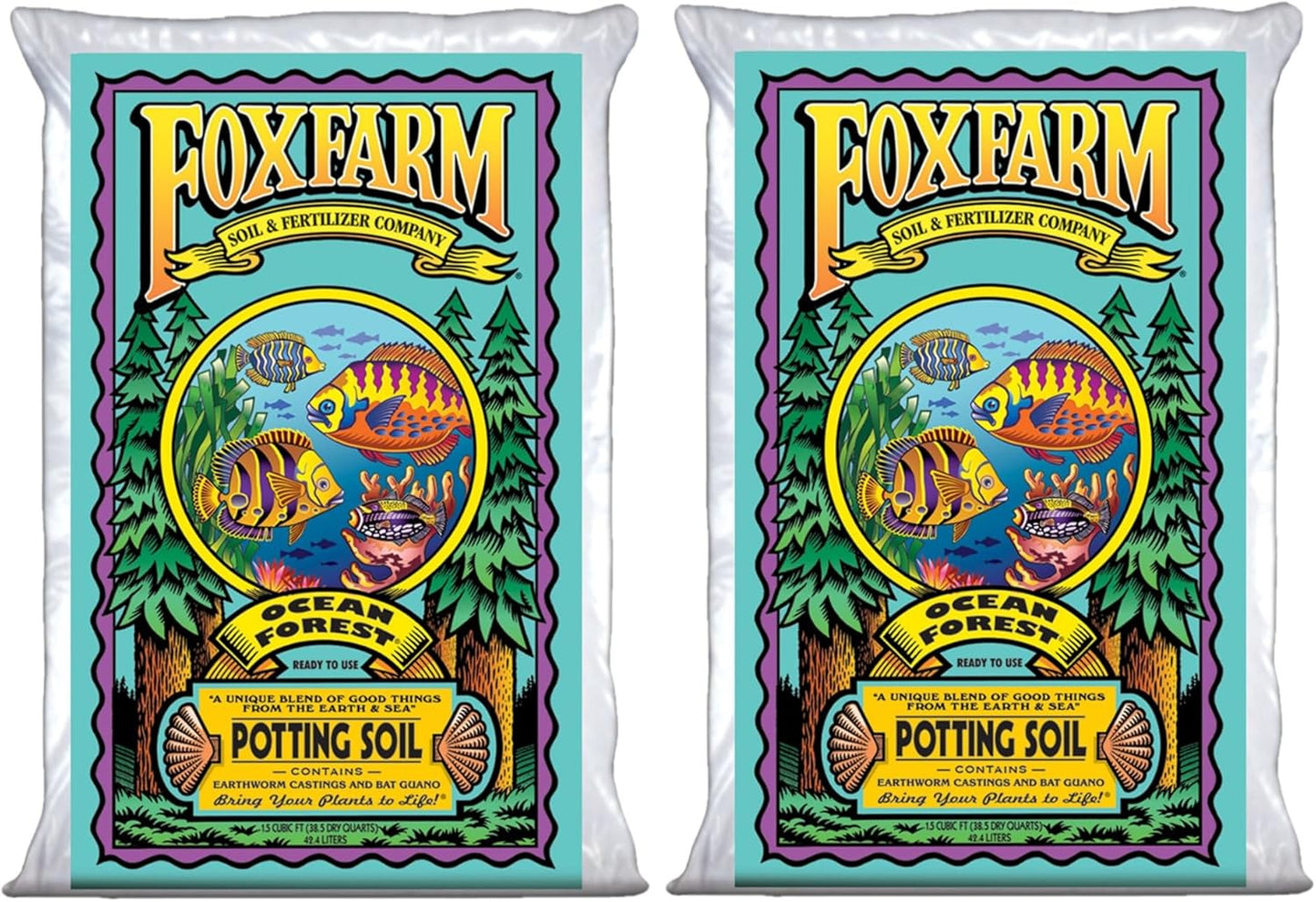 FoxFarm Ocean Forest Potting Soil for Healthy Container Plants