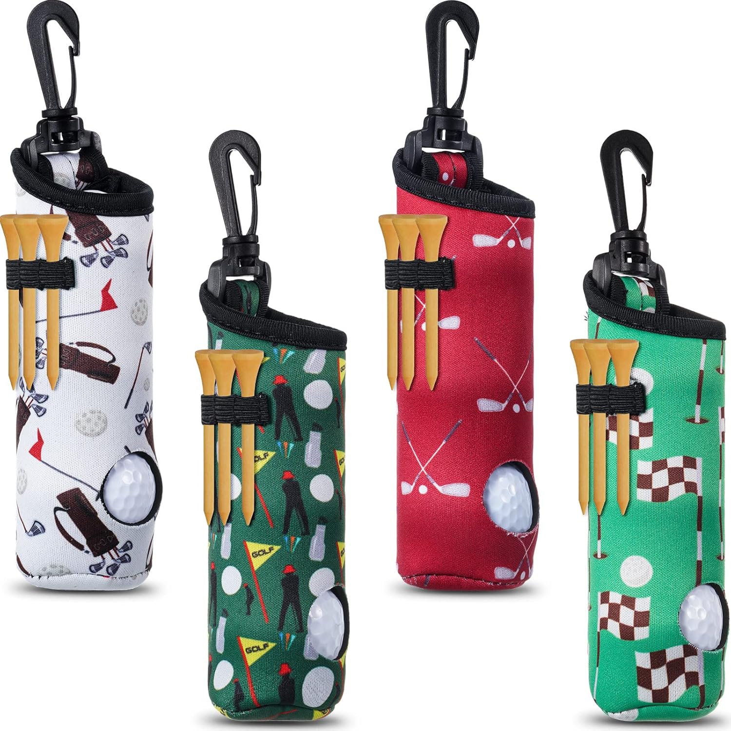Golf Tee Holder with Keychain Clip - Organize Easily!