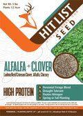 HIT LIST SEED Alfalfa + Clover Food Plot Seeds for Deer - Perennial
