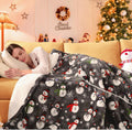 MAXEVE Christmas Heated Throw Blanket Electric Throw - Cozy Festive