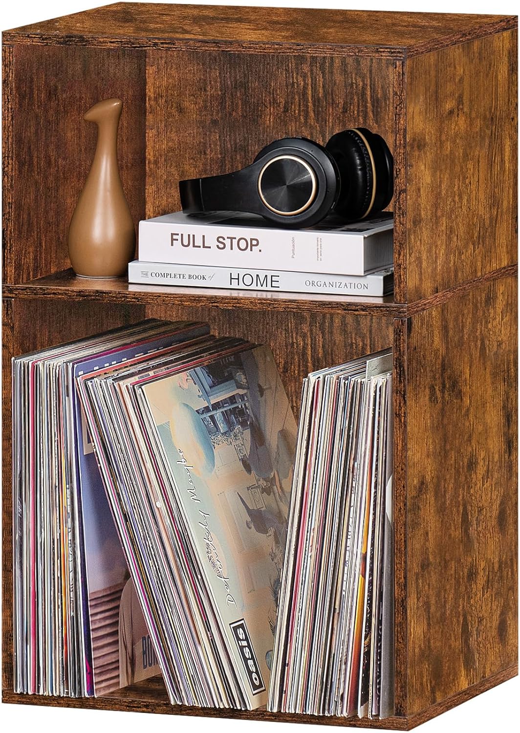 LEYAOYAO 2 Cube Bookshelf for Vinyl Storage and Display