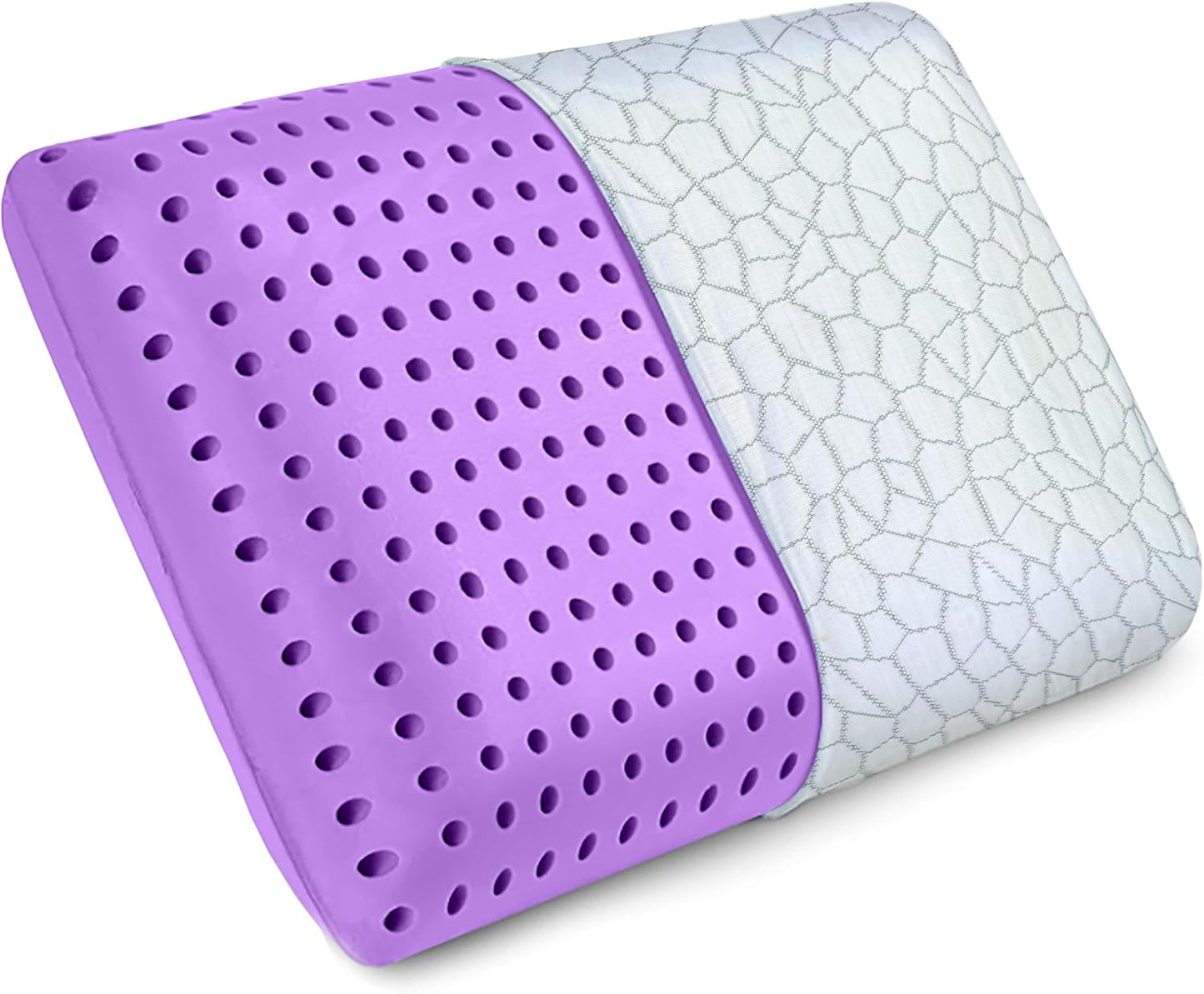 OMEO Lavender Cooling Memory Foam Bed Rest Pillow for Comfort