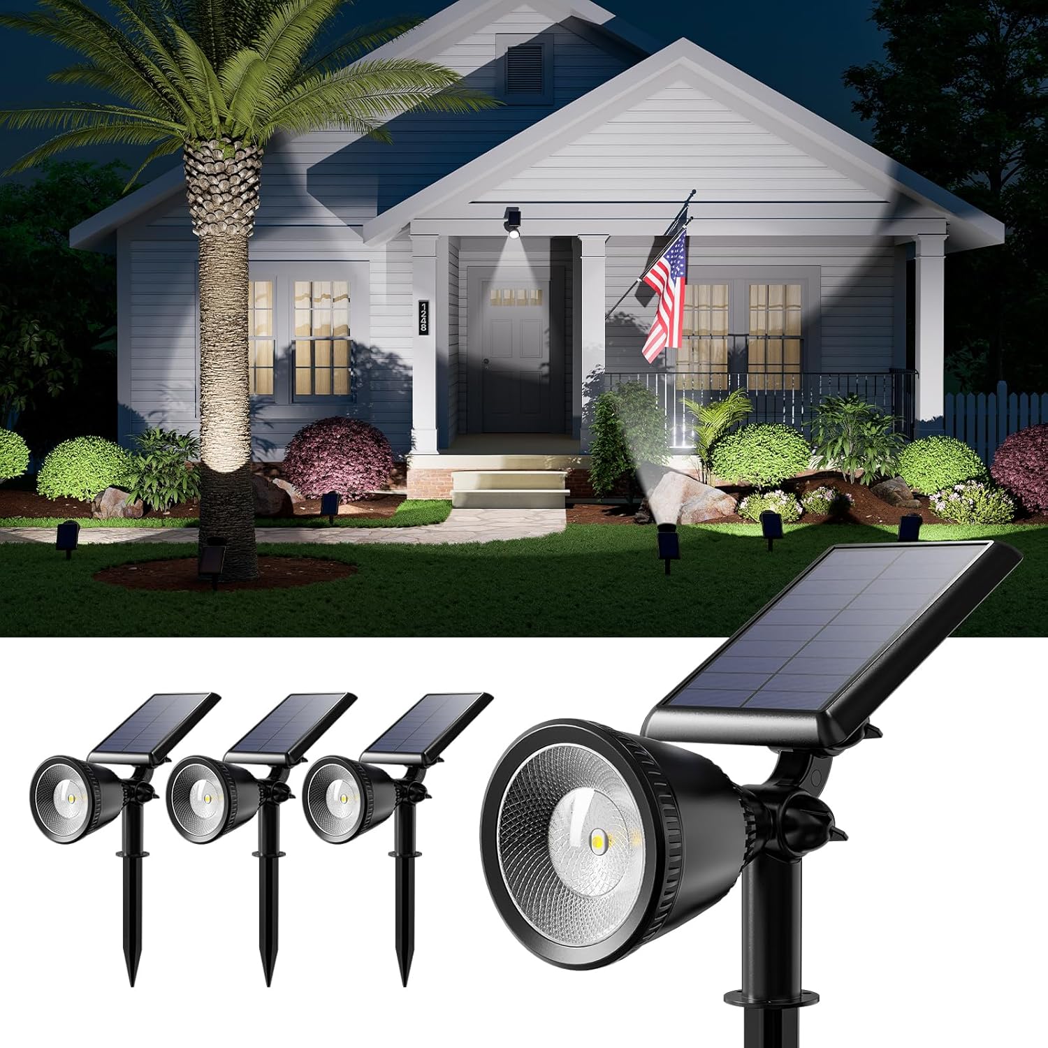 Solar Powered Spotlights Outdoor for Landscape Lighting Needs