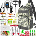 THKFISH 85Pc Fishing Tool Kit with Backpack and Tackle Boxes