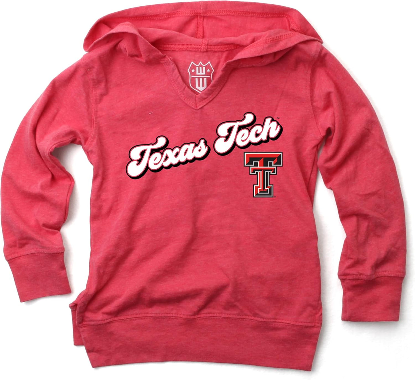 NCAA Girls V-Neck Hoodie Tee by Wes and Willy - Stylish Comfort