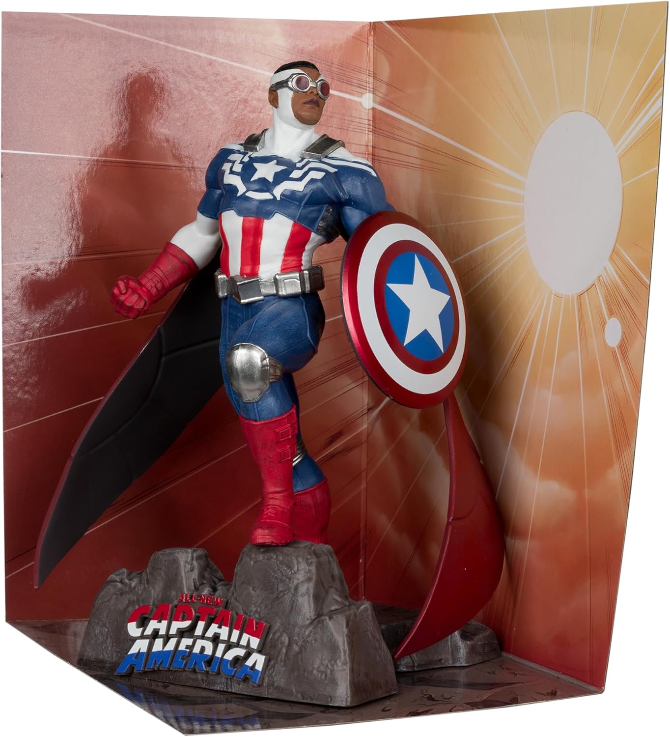 Marvel Captain America 1:10 Scale Collectible with Scene