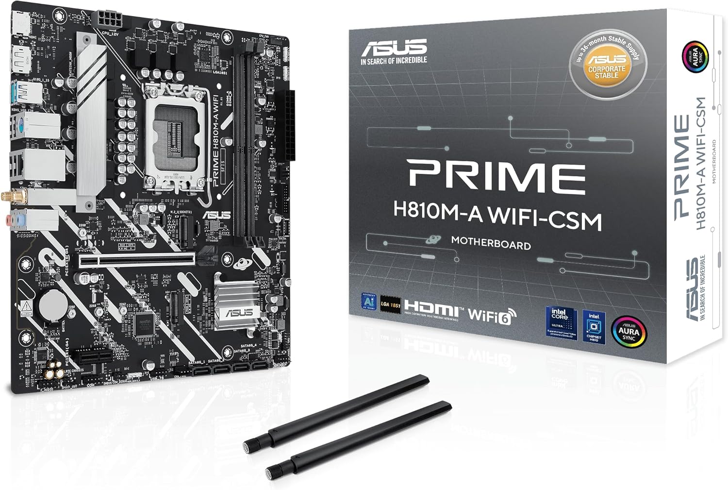 ASUS Prime H810M-A WiFi-CSM Motherboard for Advanced AI PCs