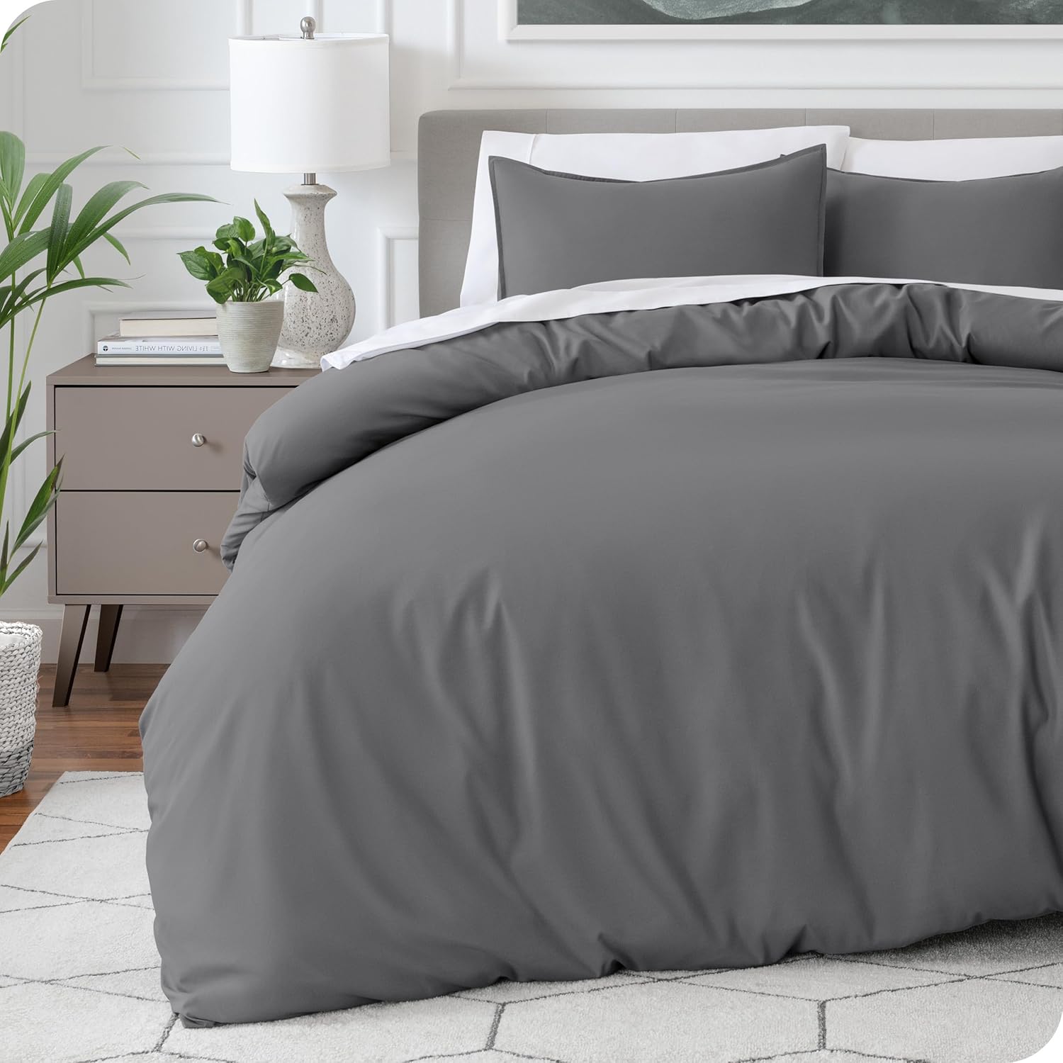 Bare Home Extra Long Duvet Cover Set for Twin/Twin XL Beds