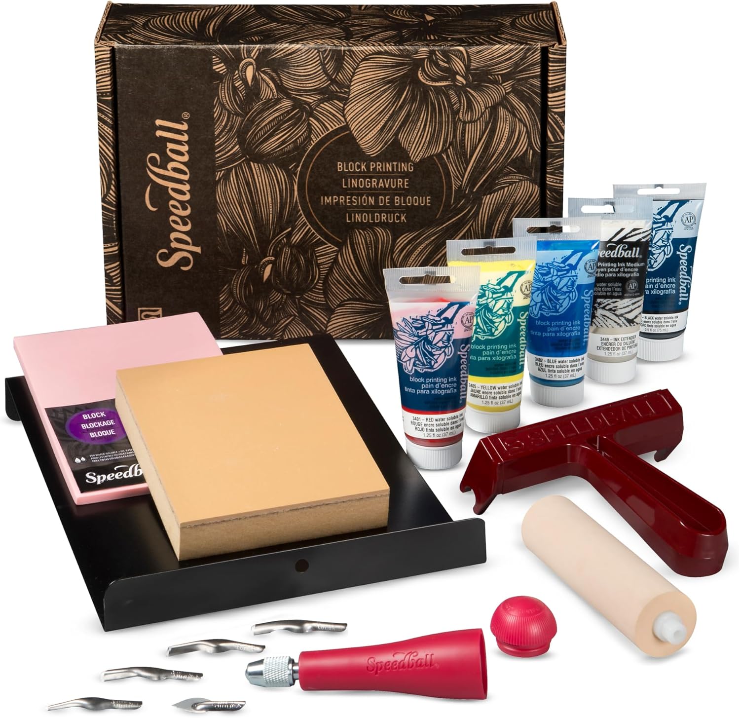 Speedball Deluxe Block Printing Kit for Creative Artists