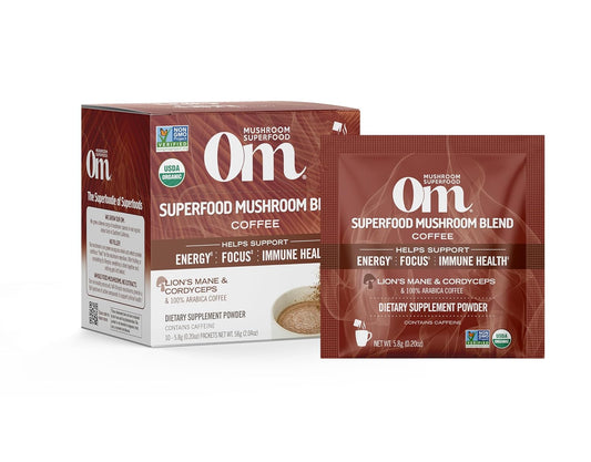 OM Mushroom Superfood Coffee Blend, Organic, Energize & Focus