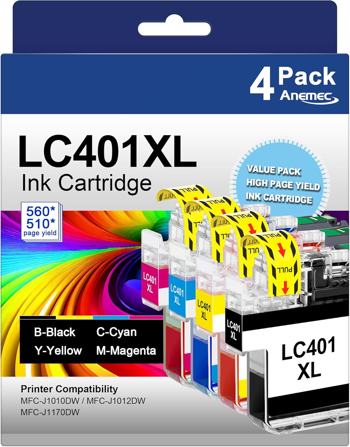 Anemec High Yield Ink for Brother Printer MFC-J Series