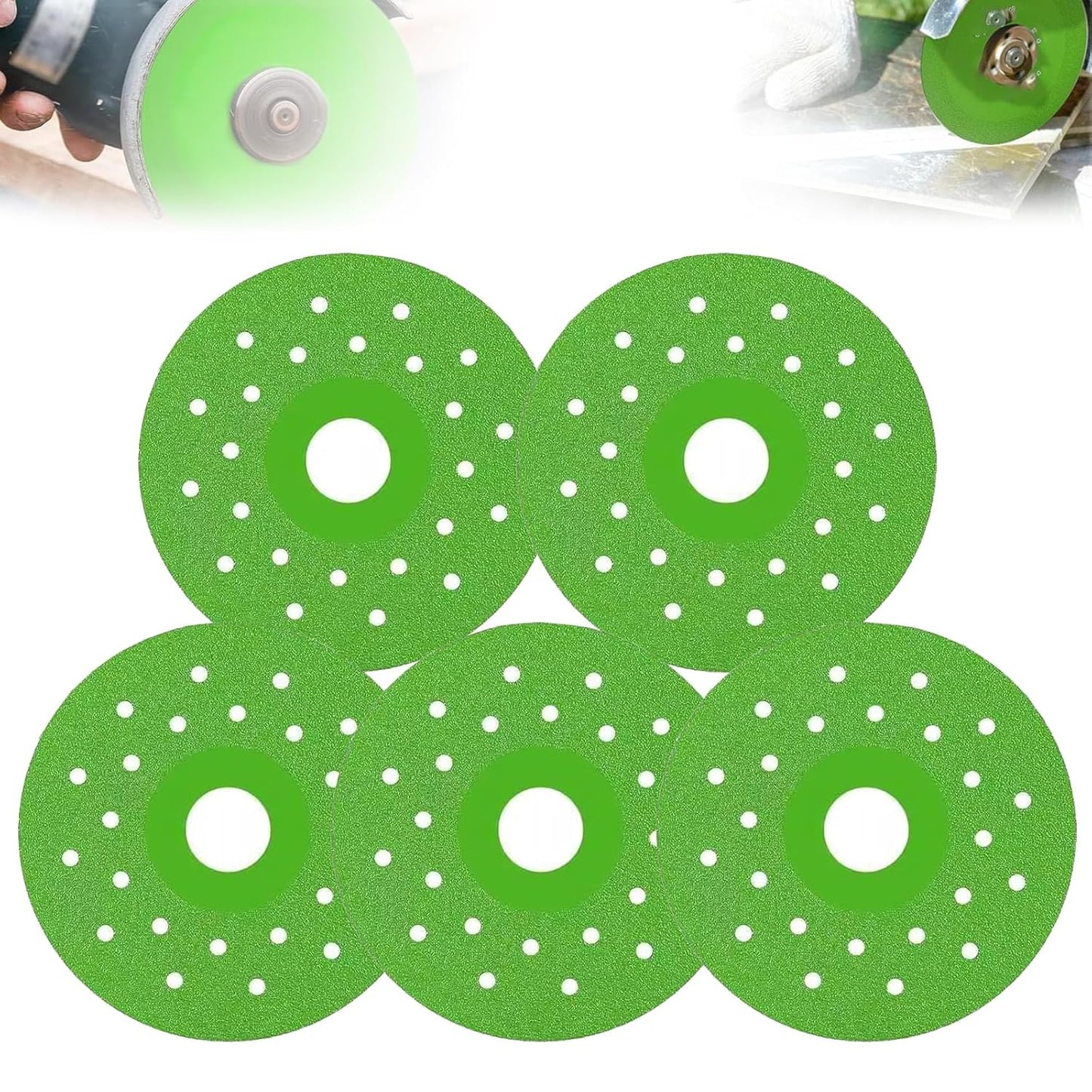5pc Rock Slab Grinding Disc Set - Cut Glass & Tile Effortlessly
