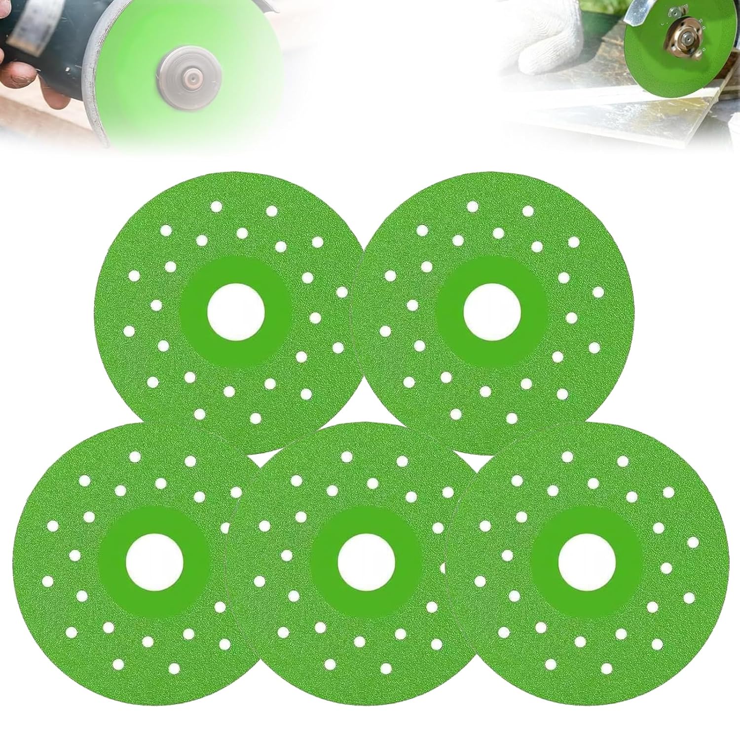 5pc Rock Slab Grinding Disc Set - Cut Glass & Tile Effortlessly
