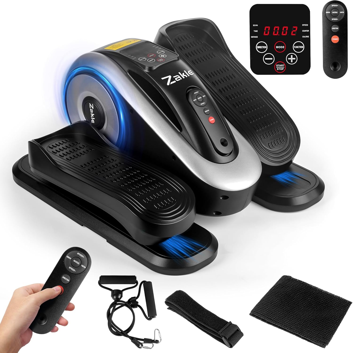 Zakle Noiseless Elliptical: 12 Speeds, Remote Control