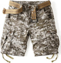 Camo Cargo Shorts for Men Cotton Casual Wild Outdoor Work (Style 3KSF)