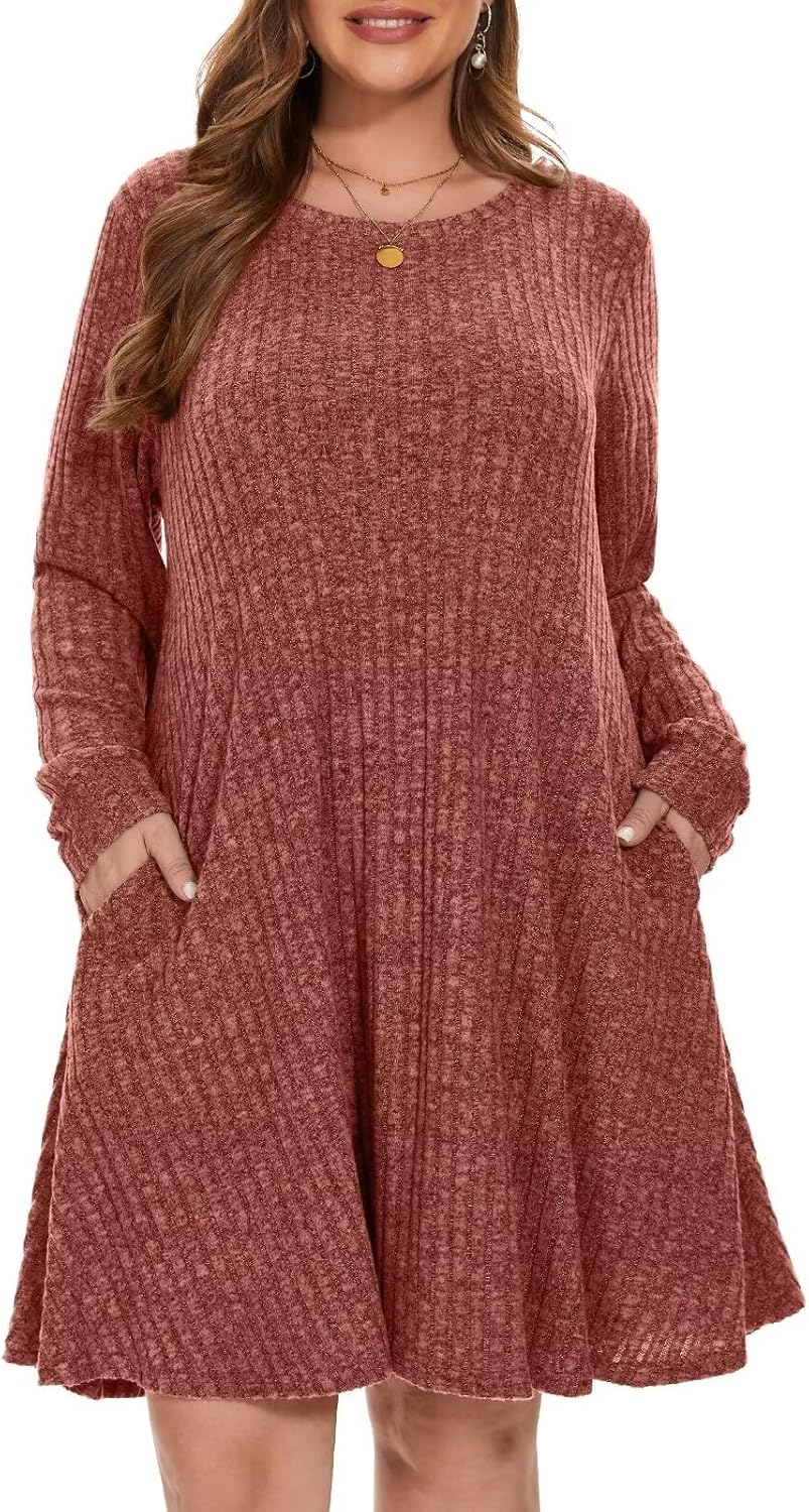 BELAROI Plus Size Sweater Dress for Fall and Winter Outfits
