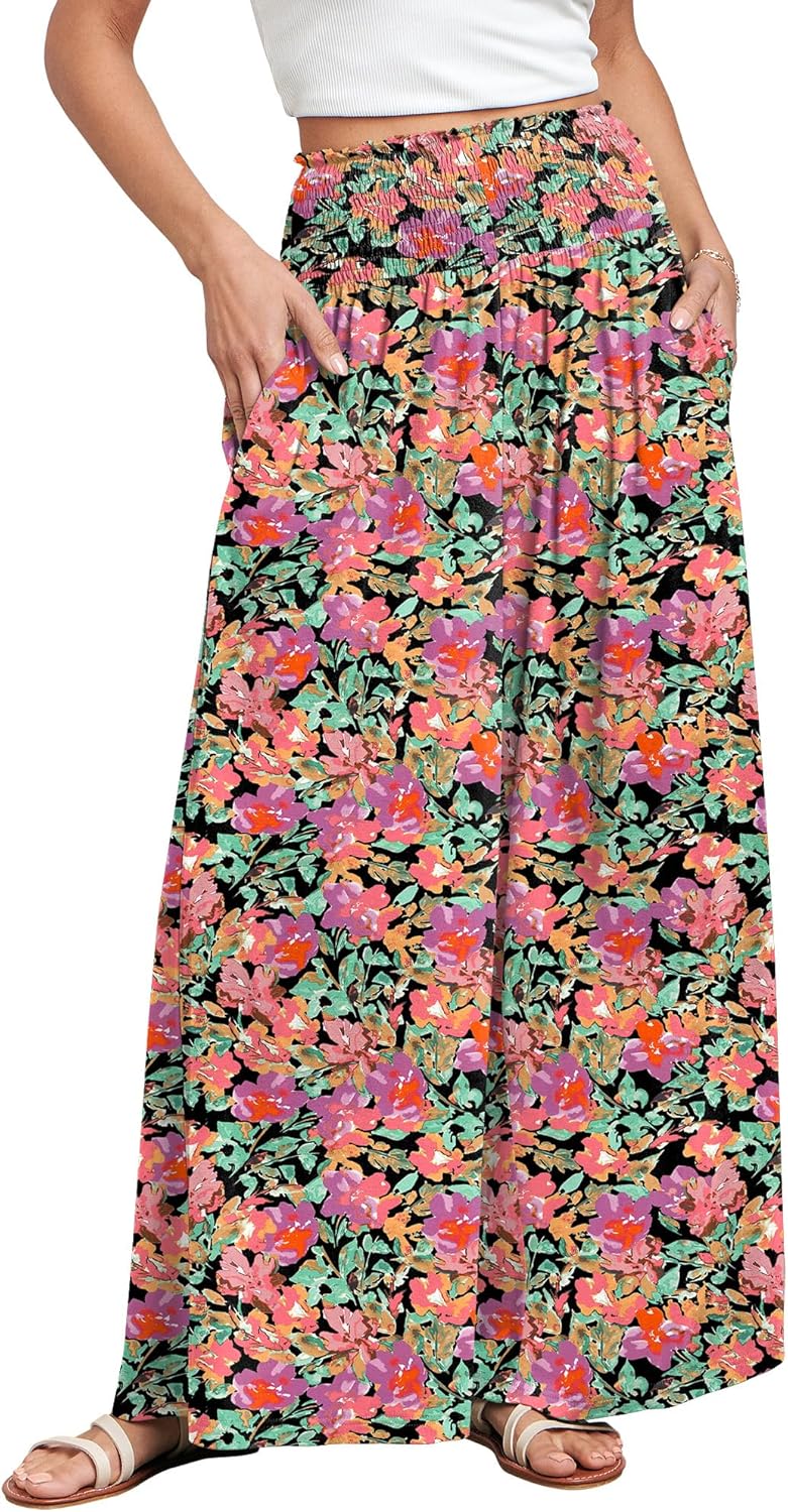 Chic Women Palazzo Pants for Summer Boho Style and Comfort