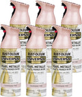 Universal All Surface Pearl Metallic Spray Paint - Champagne Pink 6pk