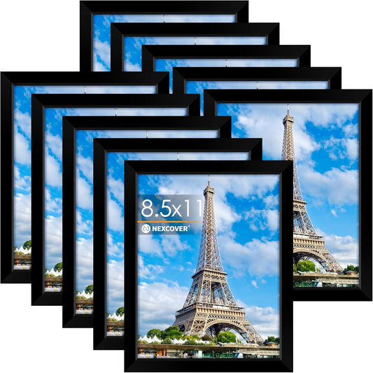 NEXCOVER 8.5 x 11 Picture Frame Set of 10 for Home Decor