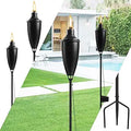 ZSPENG Outdoor Citronella Torch Set of 4 - Large Capacity 61in Torches