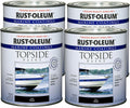Marine Topside Paint Black 32 Fl Oz (Pack of 4) - Durable UV Finish