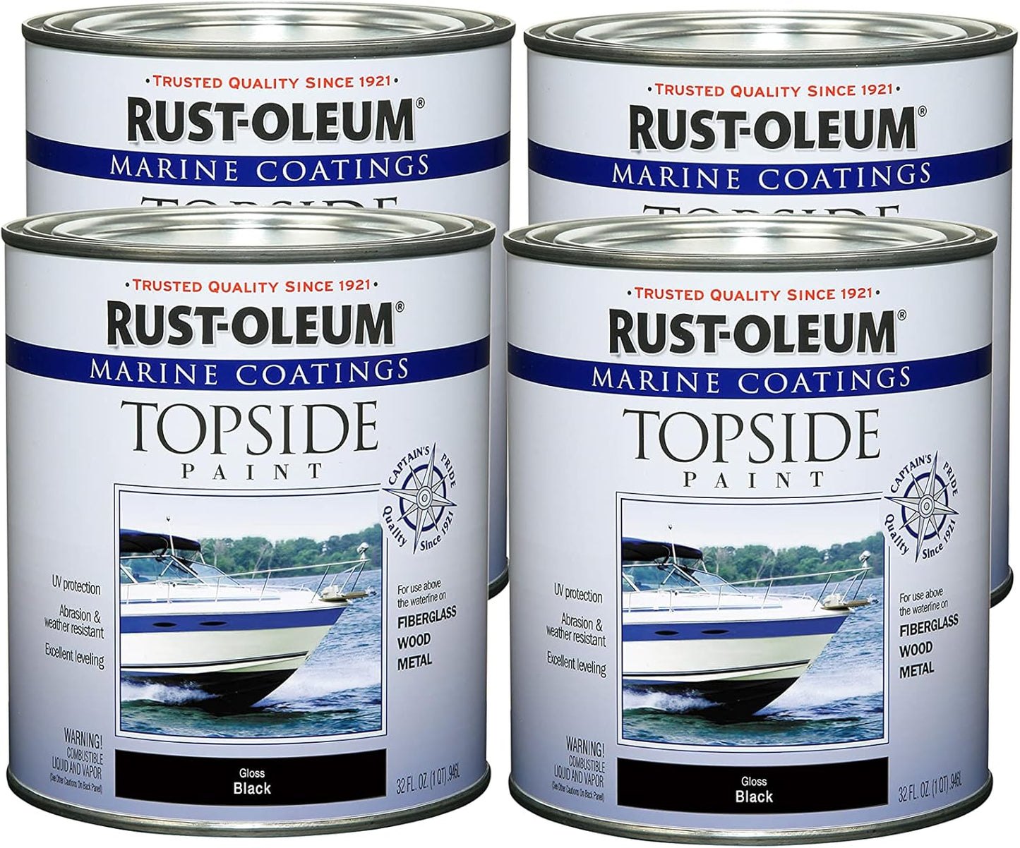Rust-Oleum Marine Topside Paint for Fiberglass, Wood, Metal