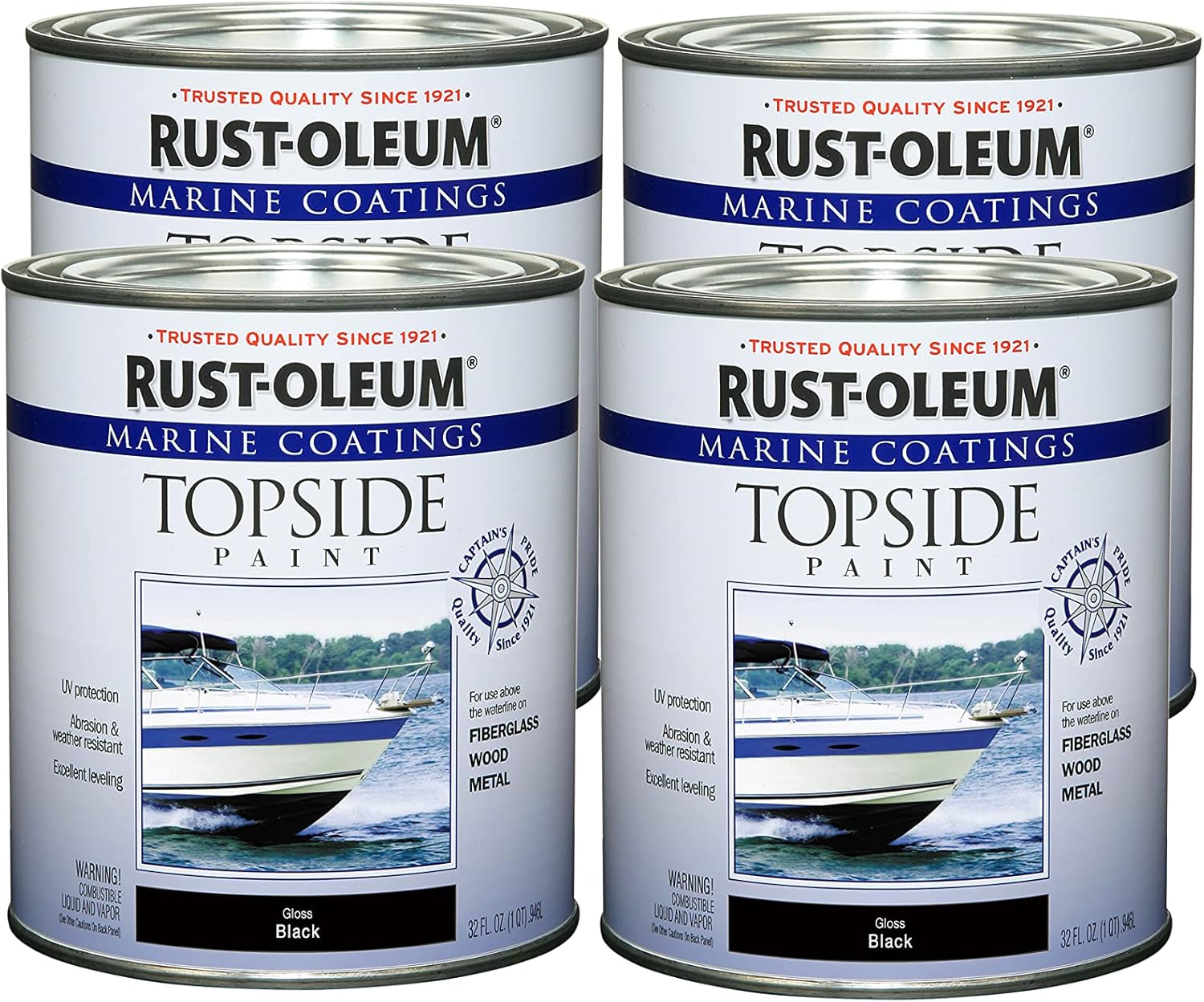 Rust-Oleum Marine Topside Paint for Fiberglass, Wood, Metal