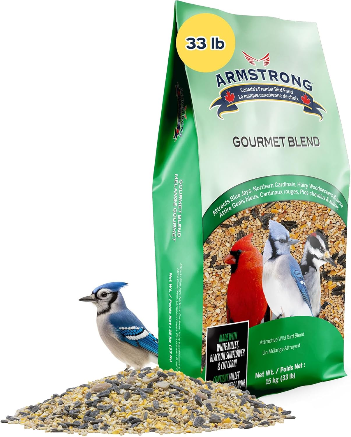 Armstrong Bird Food Gourmet Blend for Colorful Birds Year-Round