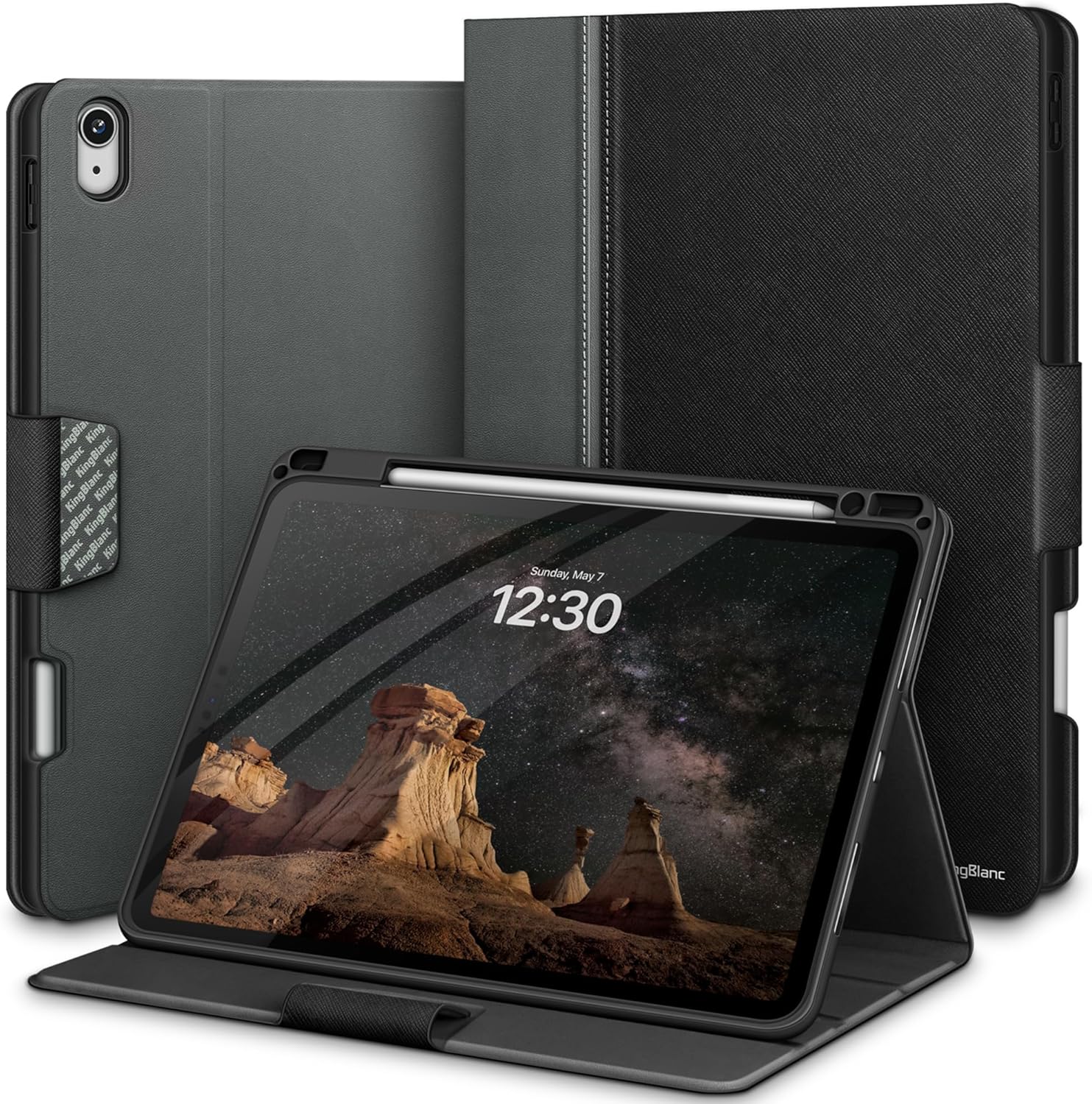 KingBlanc Case for iPad Air 11-inch with Multi-Angle Stand