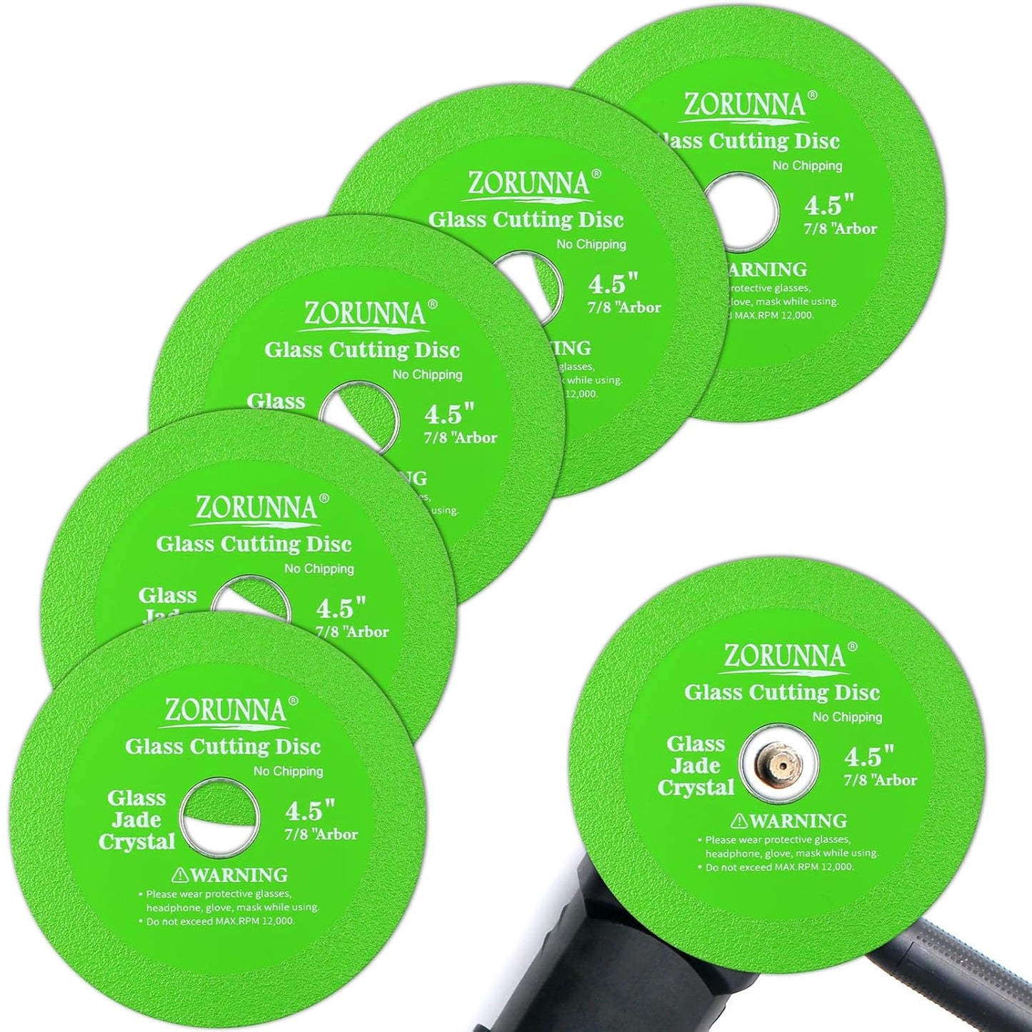 5-Pack Diamond Glass Cutting Discs - Precision Cutting