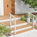 2 Pack Hand Rails for Outdoor Steps - Adjustable Porch Rail for 1-2