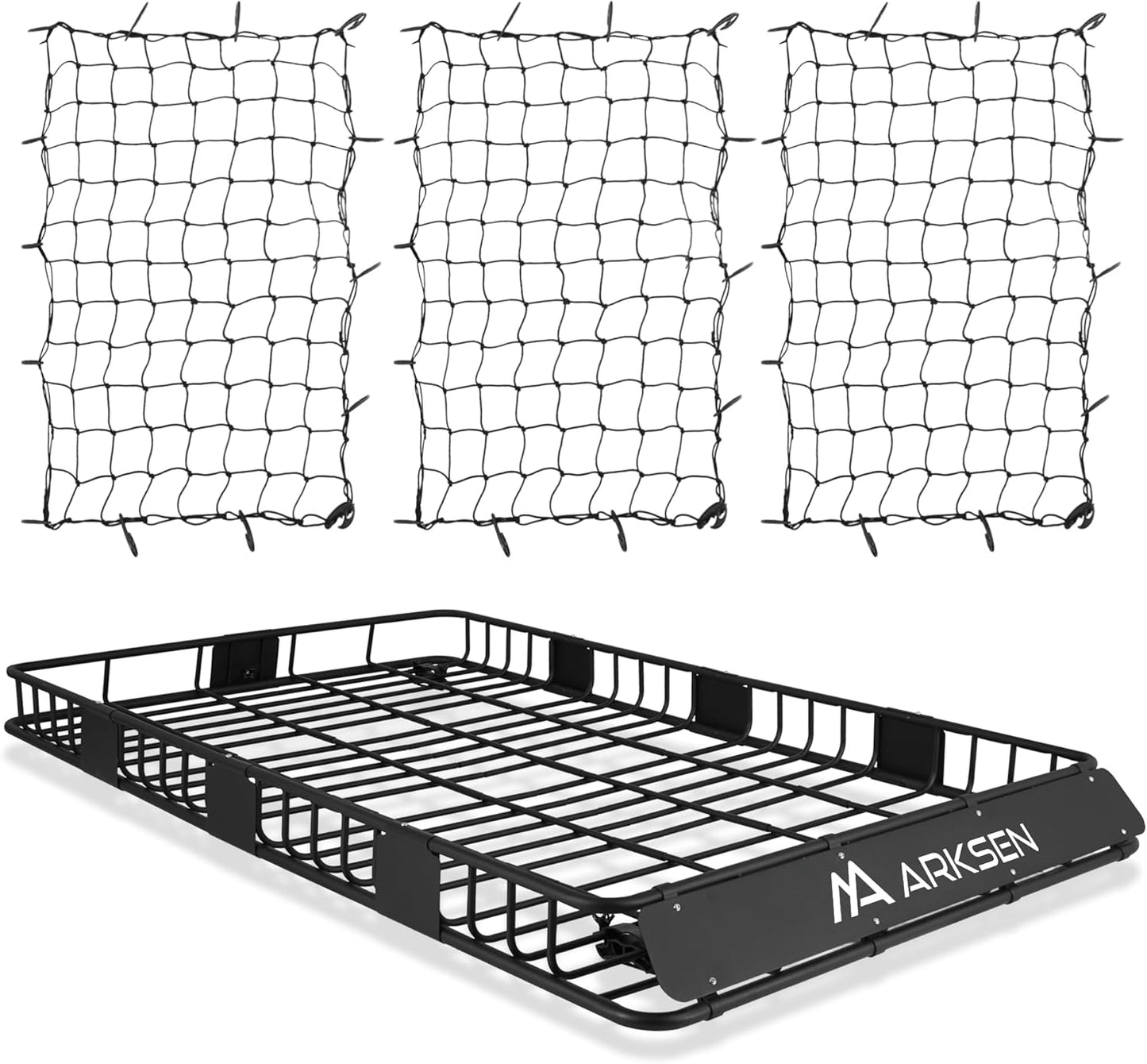 Universal Extra Wide Roof Rack Cargo Basket for SUVs and Trucks