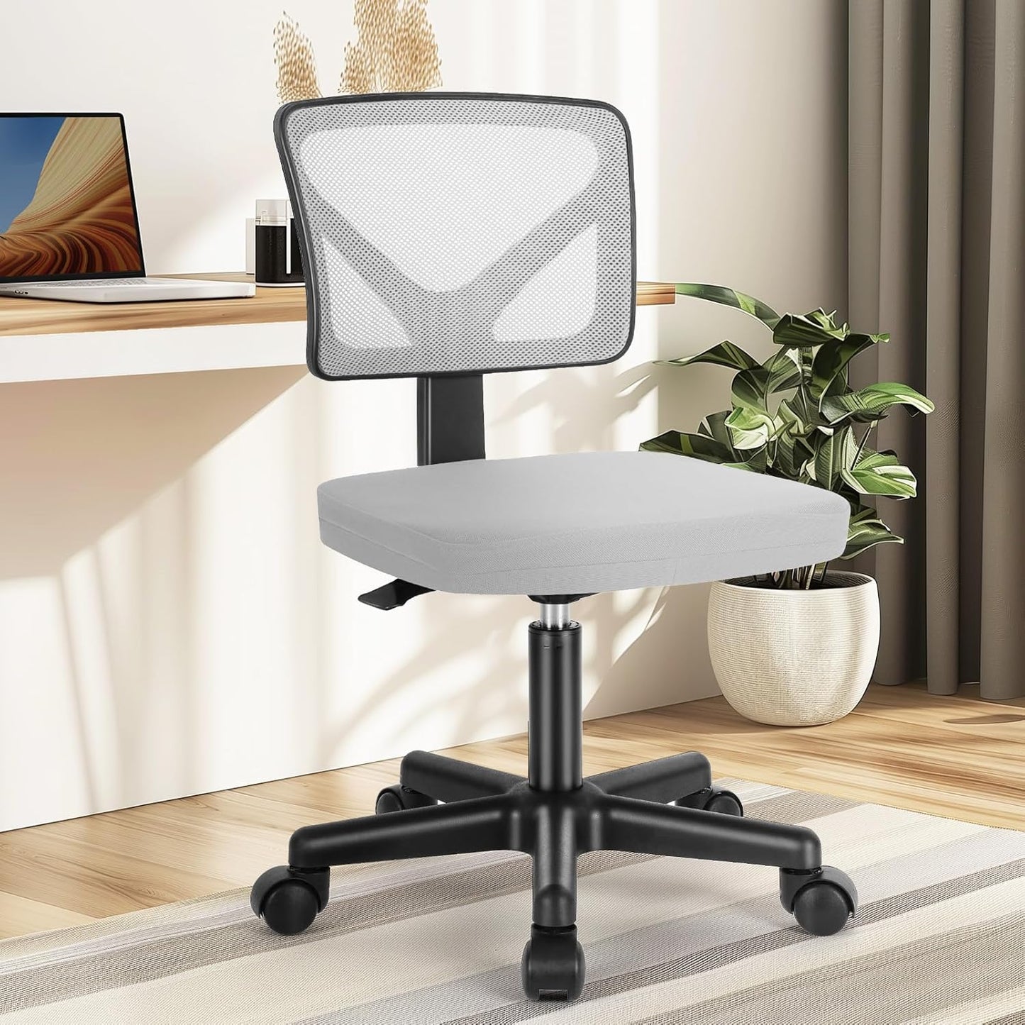 Ergonomic Swivel Desk Chair for Small Spaces