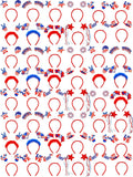 4th of July Patriotic Headbands Star Uncle Sam Hat Headband for Women