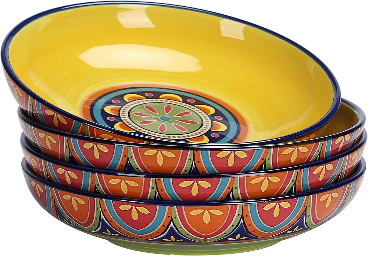 Bico Tunisian Pasta Bowls Set of 4 for Stylish Dining