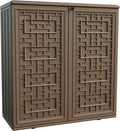 Indoor Outdoor Storage Cabinet Waterproof with 1 Shelf for Garden
