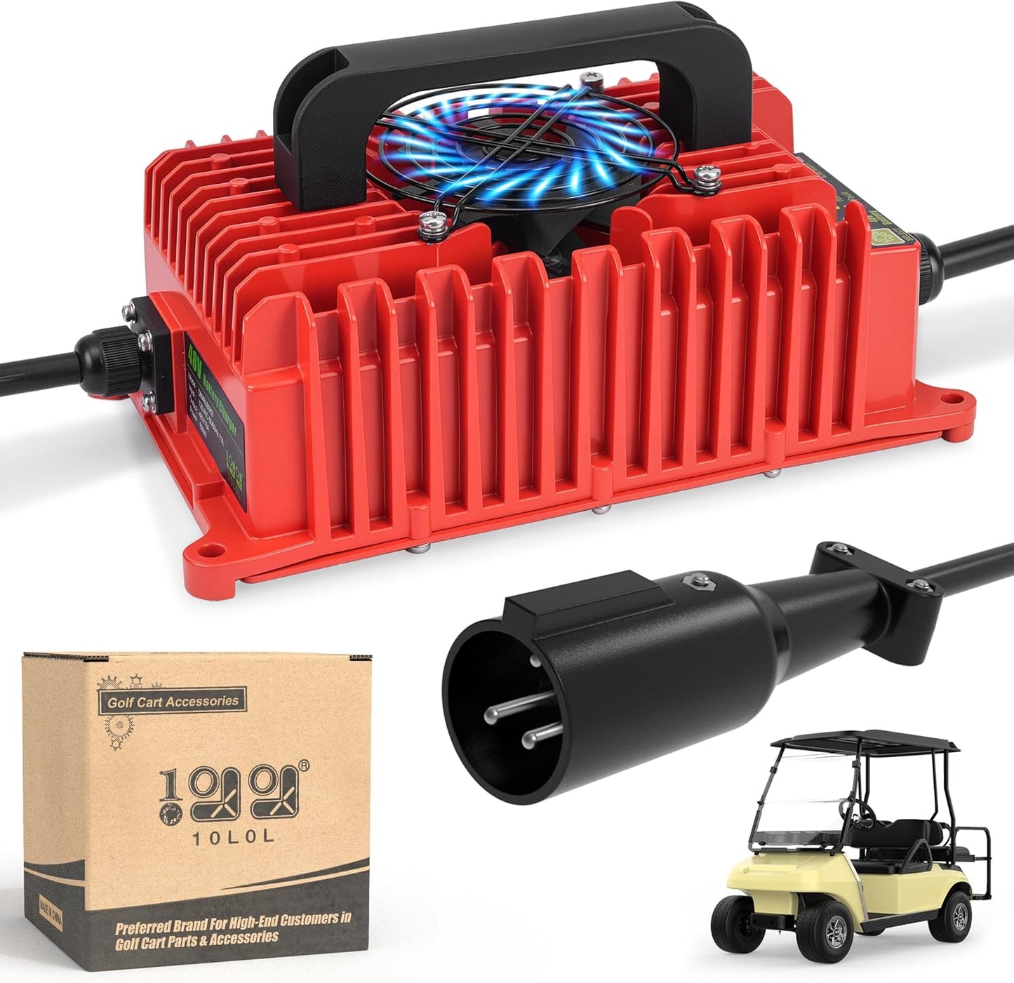 Enhanced Club Car Golf Cart Charger IP67 Waterproof
