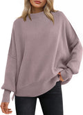 ANRABESS Women Oversized Sweaters Batwing Crewneck - Cozy Fall Knit