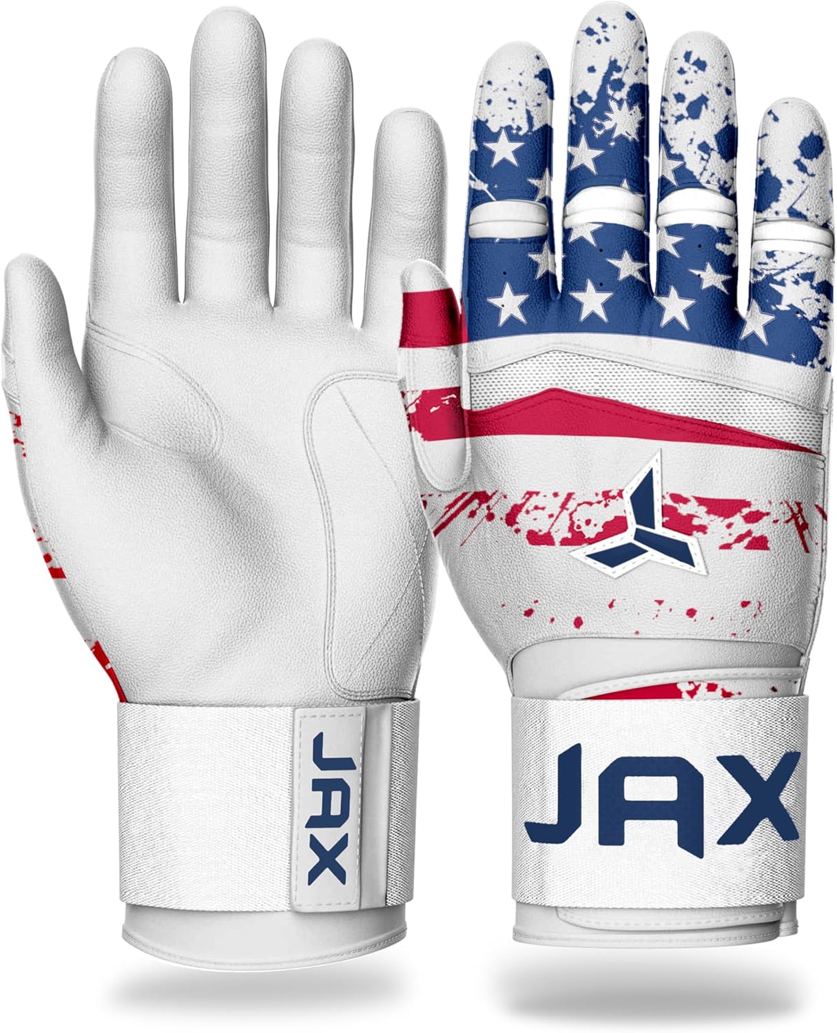 JAX Batting Gloves with Full Wrap Support for Baseball & Softball