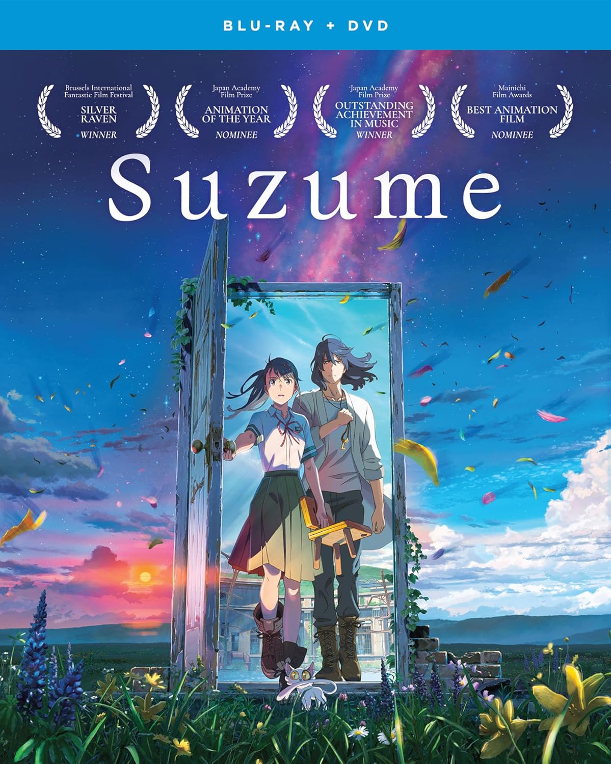 Suzume Blu-ray & DVD - A Stunning Visual Journey by Makoto Shinkai