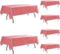 Vinyl Tablecloth with Flannel Backing 6-Pack 60x120 in - Durable