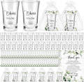 Wedding Shot Glass Favors 100 Sets - Cheers to Love
