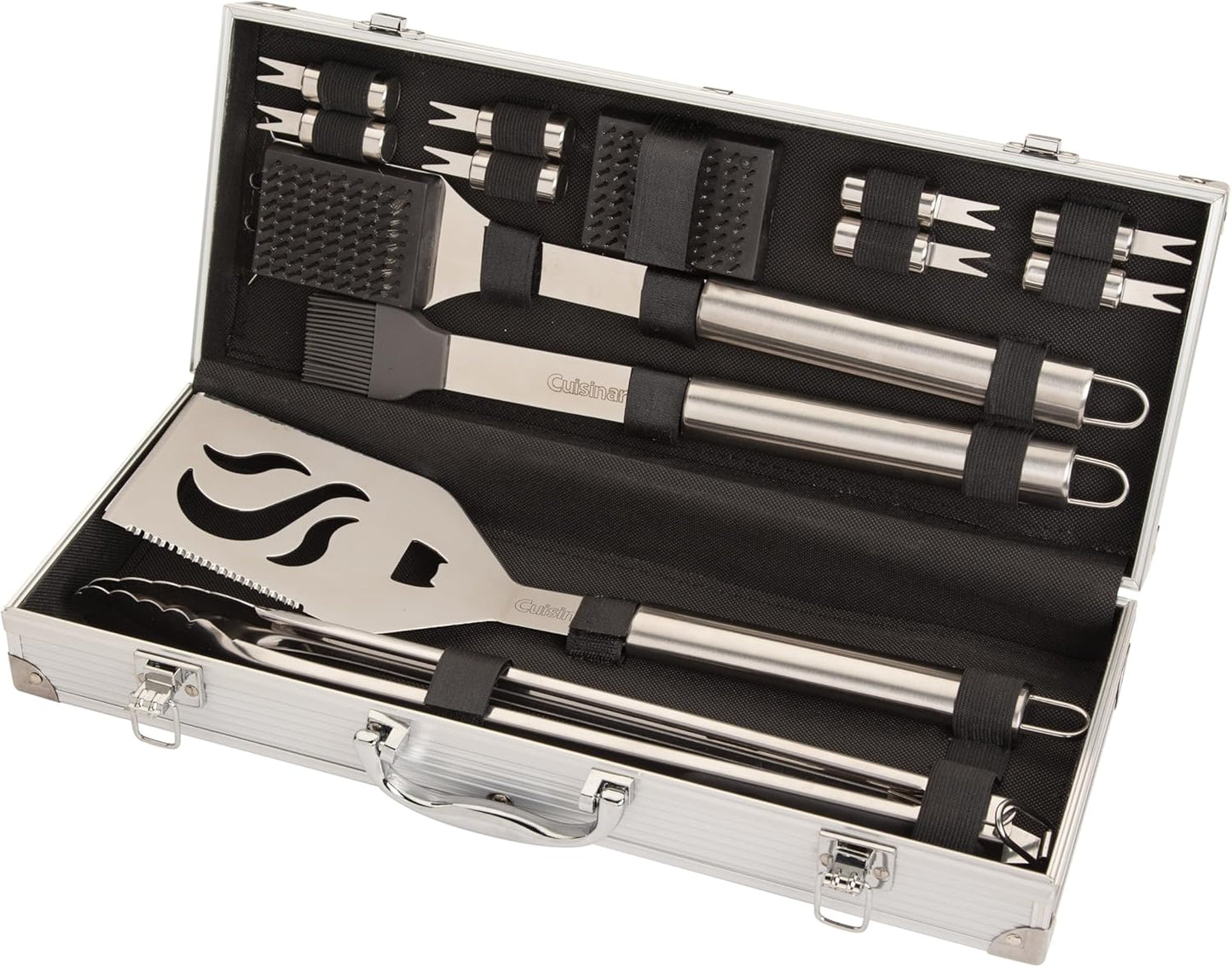 Cuisinart 14-Piece Deluxe Stainless Steel Grill Set for BBQ