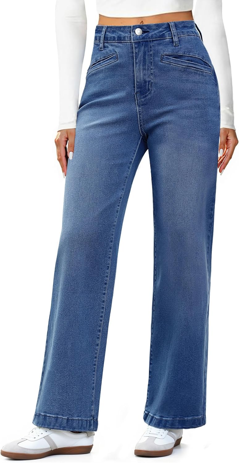 Luvamia Wide Leg Jeans for Women: Trendy High Waisted Style