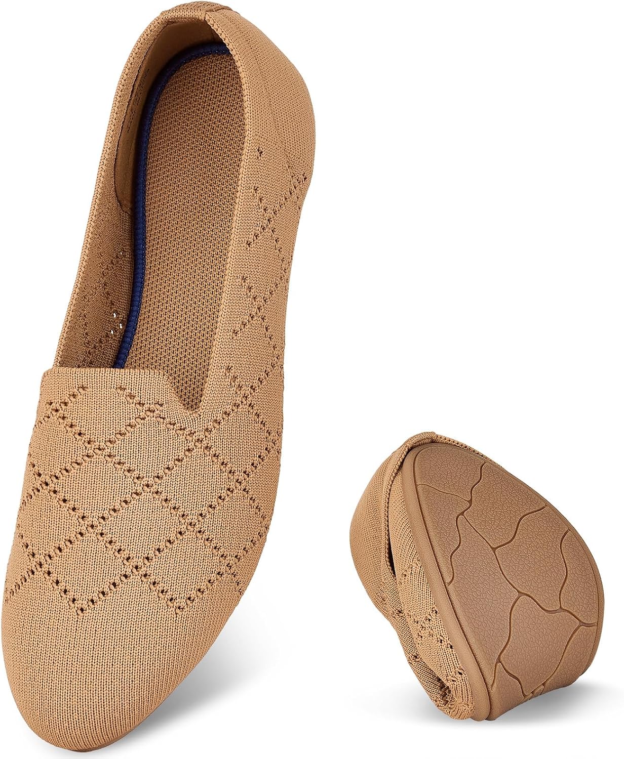 Puxowe Flats for Women: Comfortable Round Toe Ballet Shoes